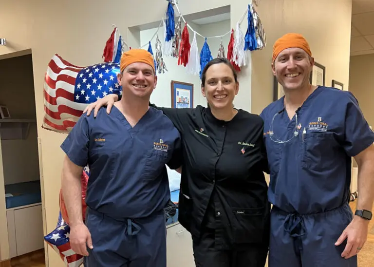 Doctors and team casual photo